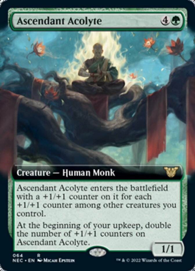 Ascendant Acolyte (Extended) [Kamigawa: Neon Dynasty Commander] | Exor Games Bridgewater