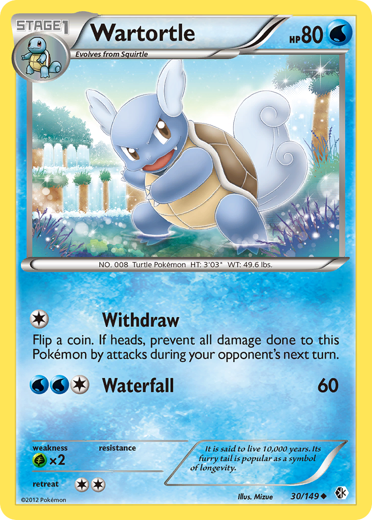 Wartortle (30/149) [Black & White: Boundaries Crossed] | Exor Games Bridgewater