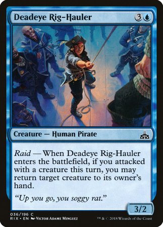 Deadeye Rig-Hauler [Rivals of Ixalan] | Exor Games Bridgewater