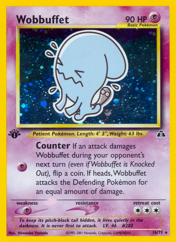 Wobbuffet (16/75) [Neo Discovery 1st Edition] | Exor Games Bridgewater