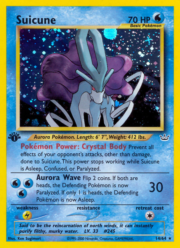 Suicune (14/64) [Neo Revelation 1st Edition] | Exor Games Bridgewater