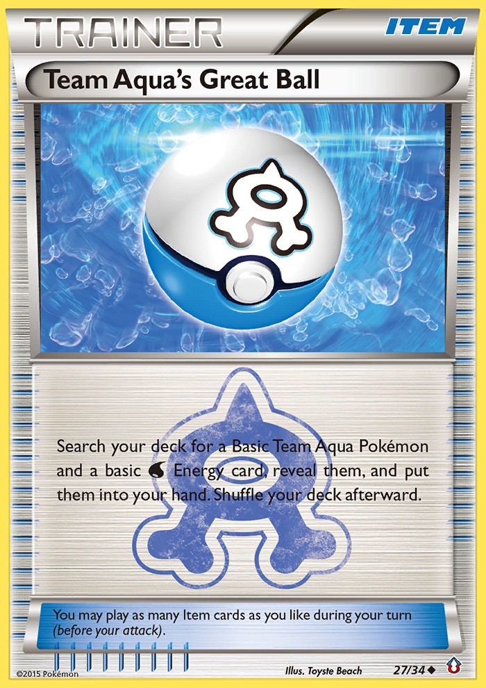 Team Aqua's Great Ball (27/34) [XY: Double Crisis] | Exor Games Bridgewater