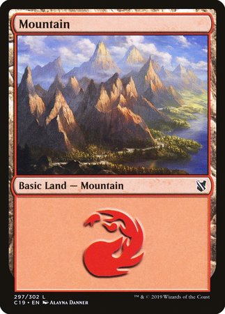Mountain (297) [Commander 2019] | Exor Games Bridgewater