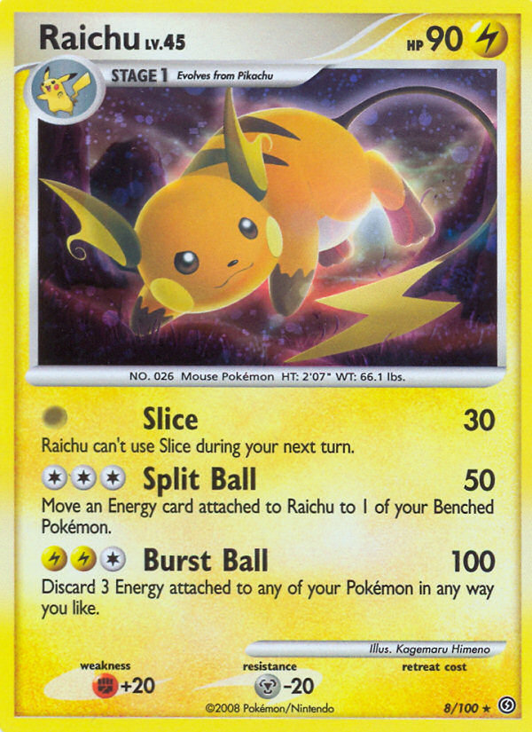 Raichu (8/100) [Diamond & Pearl: Stormfront] | Exor Games Bridgewater