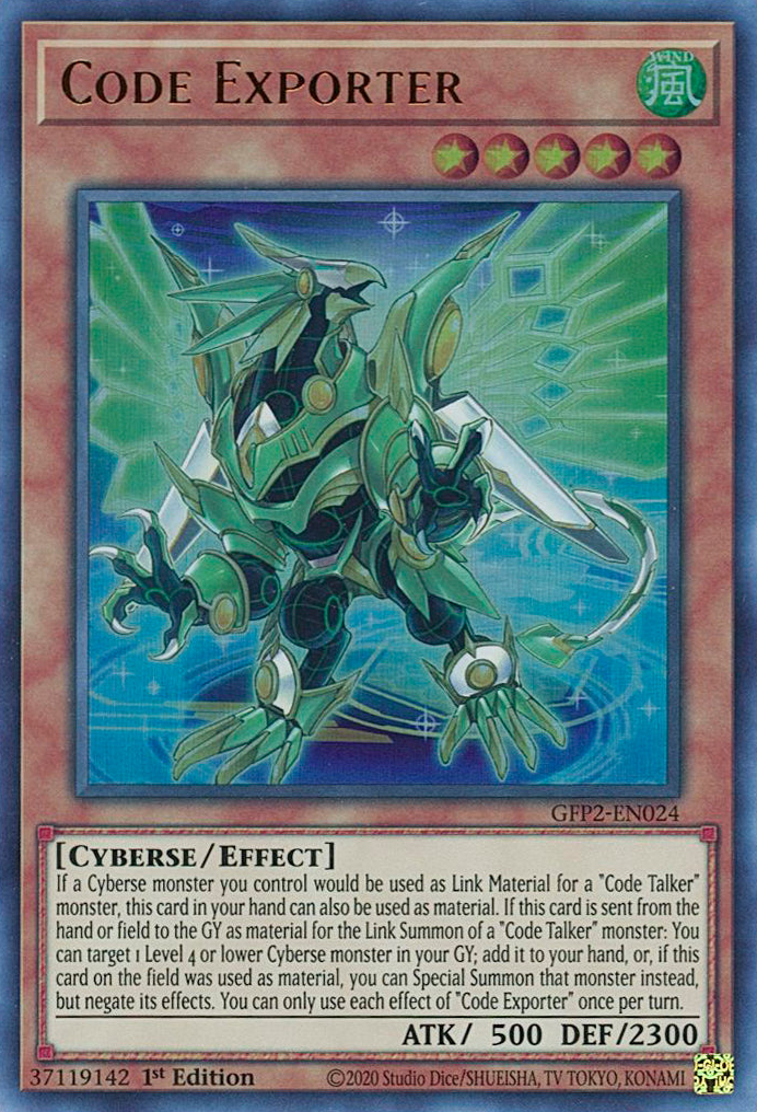 Code Exporter [GFP2-EN024] Ultra Rare | Exor Games Bridgewater