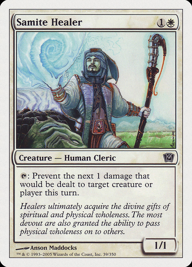 Samite Healer [Ninth Edition] | Exor Games Bridgewater