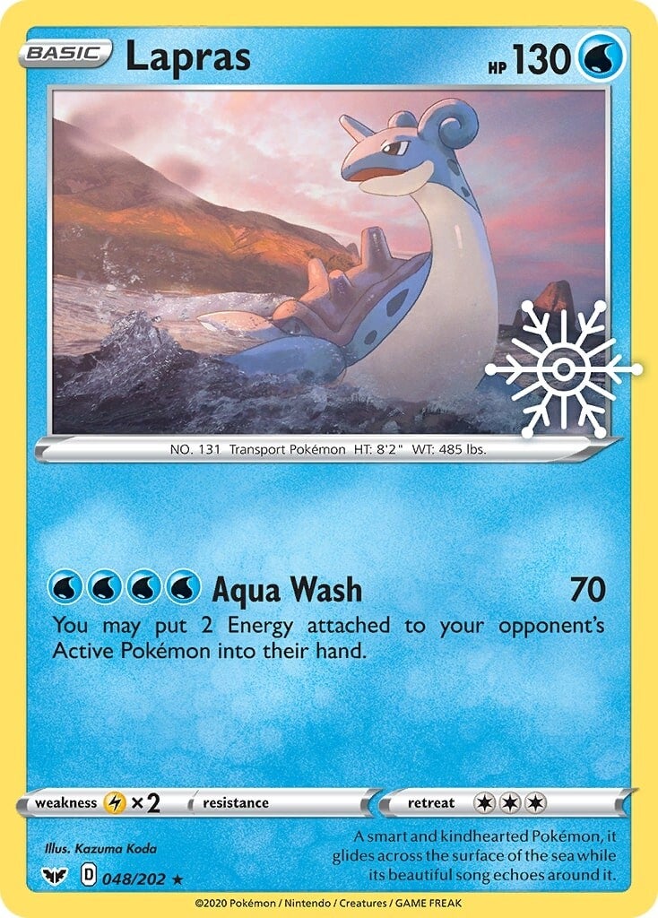 Lapras (048/202) (Holiday Calendar) [Sword & Shield: Base Set] | Exor Games Bridgewater