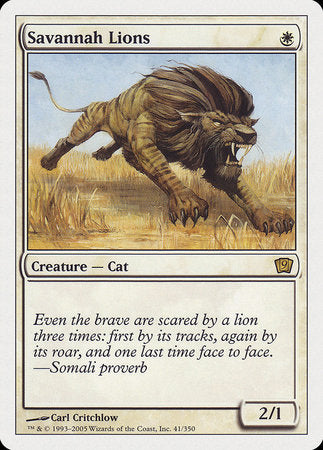 Savannah Lions [Ninth Edition] | Exor Games Bridgewater