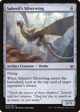 Saheeli's Silverwing [War of the Spark] | Exor Games Bridgewater