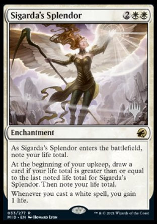 Sigarda's Splendor (Promo Pack) [Innistrad: Midnight Hunt Promos] | Exor Games Bridgewater