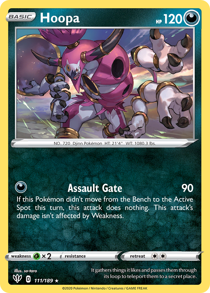 Hoopa (111/189) [Sword & Shield: Darkness Ablaze] | Exor Games Bridgewater