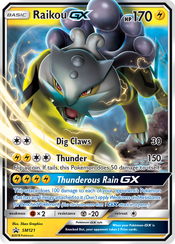 Raikou GX (SM121) [Sun & Moon: Black Star Promos] | Exor Games Bridgewater