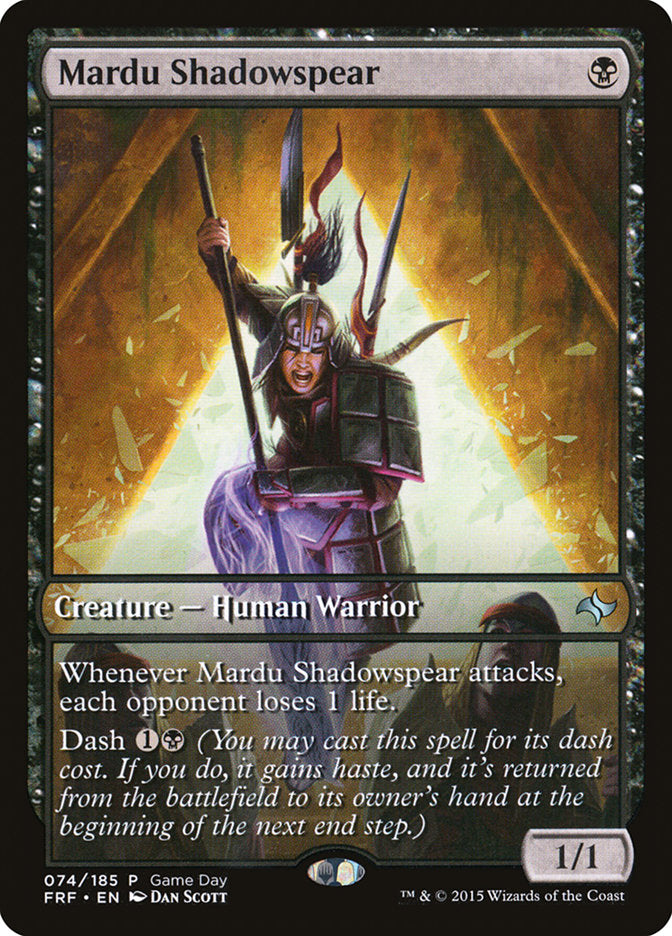 Mardu Shadowspear (Game Day) [Fate Reforged Promos] | Exor Games Bridgewater