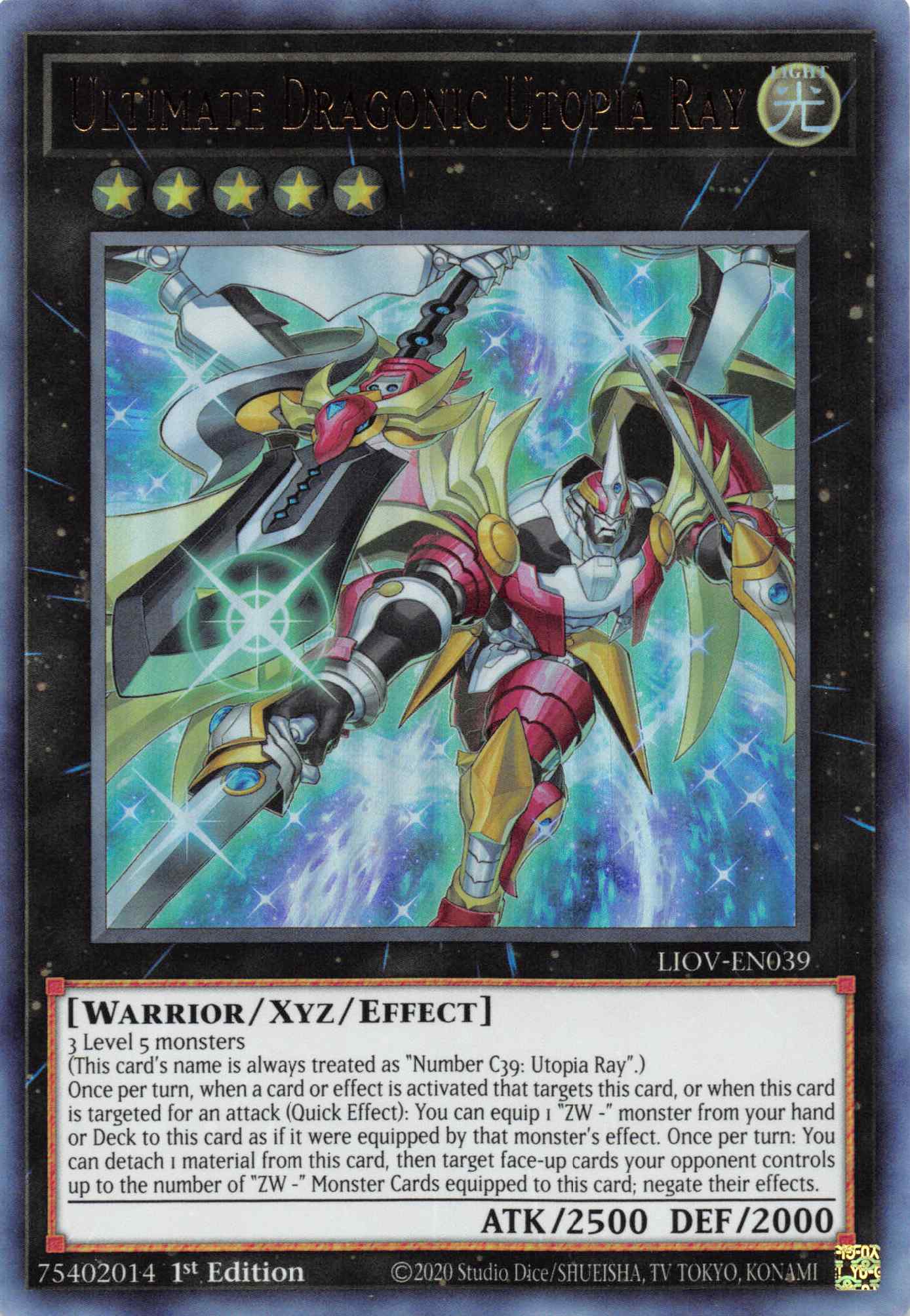 Ultimate Dragonic Utopia Ray [LIOV-EN039] Ultra Rare | Exor Games Bridgewater