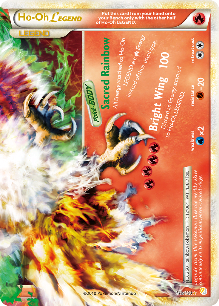 Ho-Oh LEGEND (112/123) [HeartGold & SoulSilver: Base Set] | Exor Games Bridgewater