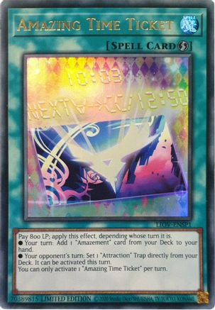 Amazing Time Ticket [LIOV-ENSP1] Ultra Rare | Exor Games Bridgewater