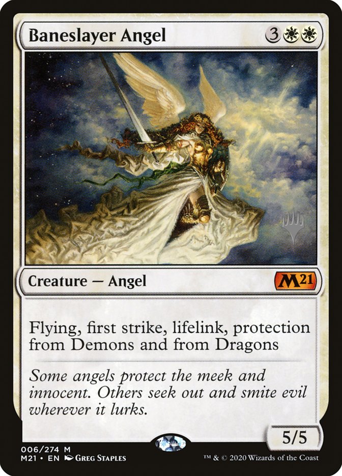 Baneslayer Angel (Promo Pack) [Core Set 2021 Promos] | Exor Games Bridgewater