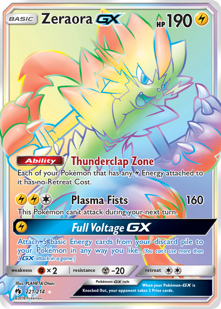 Zeraora GX (221/214) [Sun & Moon: Lost Thunder] | Exor Games Bridgewater