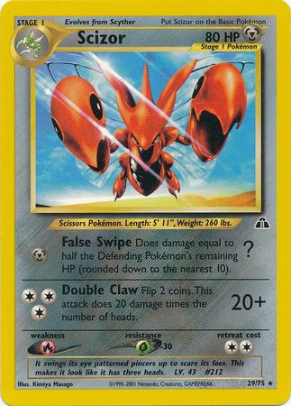 Scizor (29/75) [Neo Discovery Unlimited] | Exor Games Bridgewater