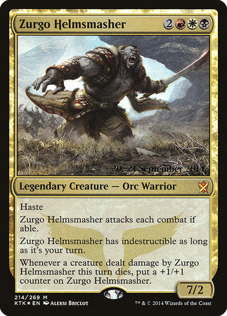 Zurgo Helmsmasher [Khans of Tarkir Promos] | Exor Games Bridgewater