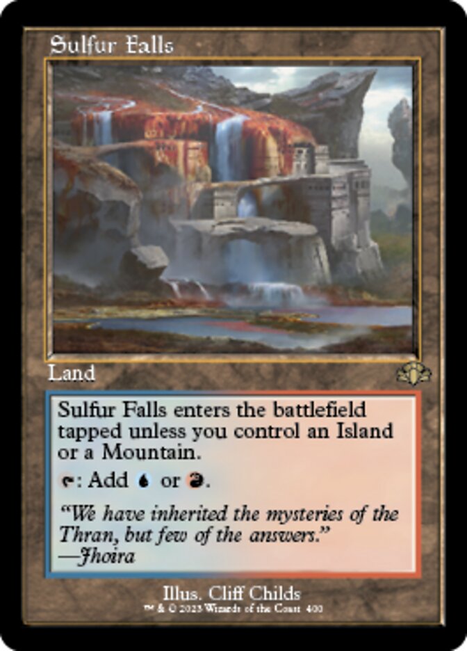 Sulfur Falls (Retro) [Dominaria Remastered] | Exor Games Bridgewater