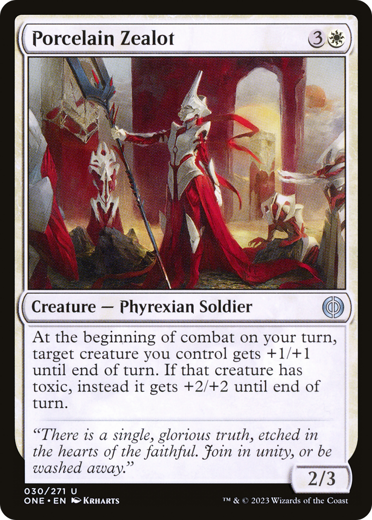 Porcelain Zealot [Phyrexia: All Will Be One] | Exor Games Bridgewater