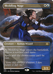 Meddling Mage (Borderless) [Double Masters] | Exor Games Bridgewater