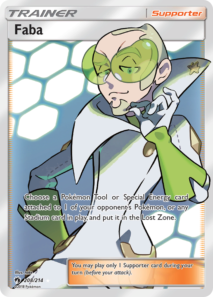 Faba (208/214) [Sun & Moon: Lost Thunder] | Exor Games Bridgewater