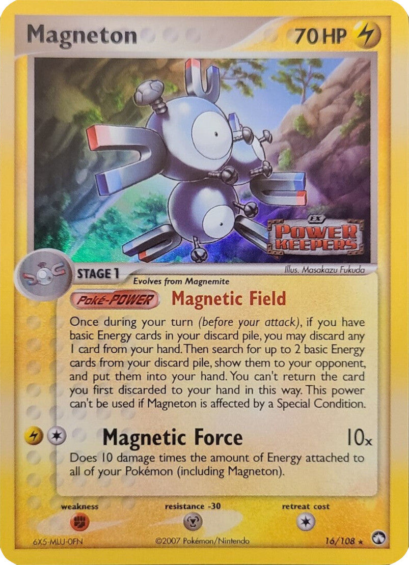 Magneton (16/108) (Stamped) [EX: Power Keepers] | Exor Games Bridgewater