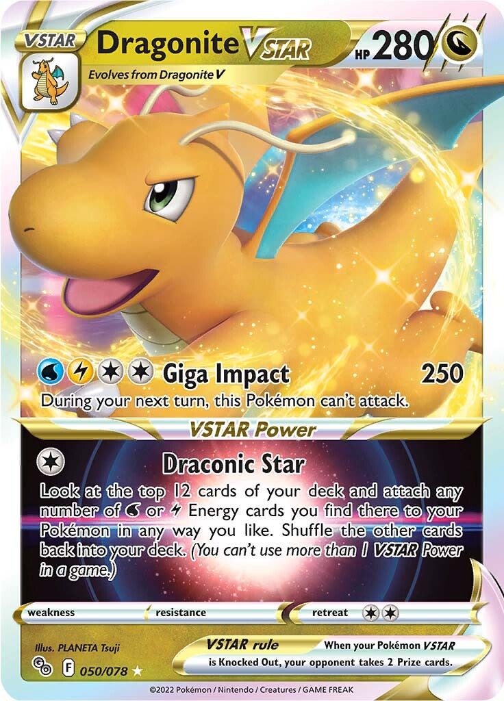 Dragonite VSTAR (050/078) [Pokémon GO] | Exor Games Bridgewater