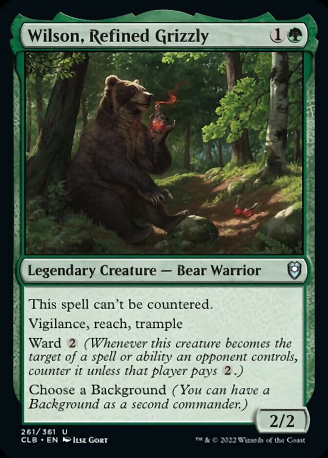 Wilson, Refined Grizzly [Commander Legends: Battle for Baldur's Gate] | Exor Games Bridgewater