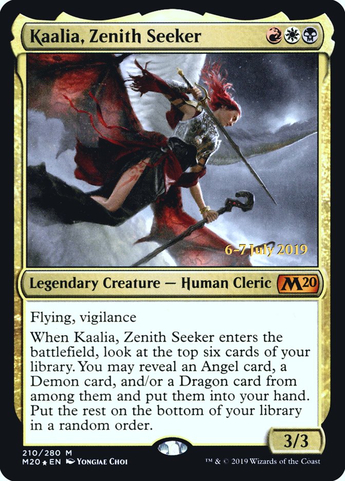 Kaalia, Zenith Seeker  [Core Set 2020 Prerelease Promos] | Exor Games Bridgewater