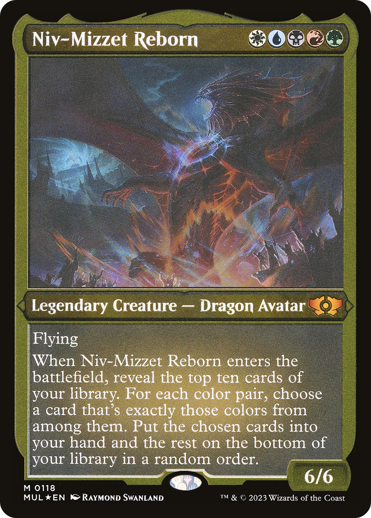 Niv-Mizzet Reborn (Foil Etched) [Multiverse Legends] | Exor Games Bridgewater