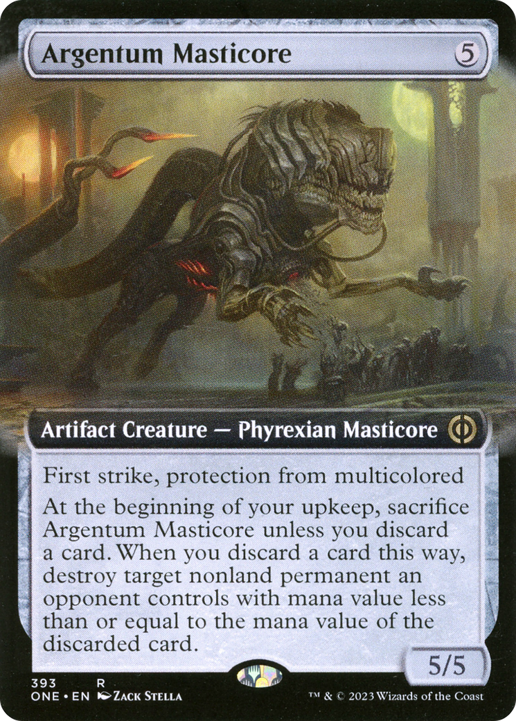 Argentum Masticore (Extended Art) [Phyrexia: All Will Be One] | Exor Games Bridgewater