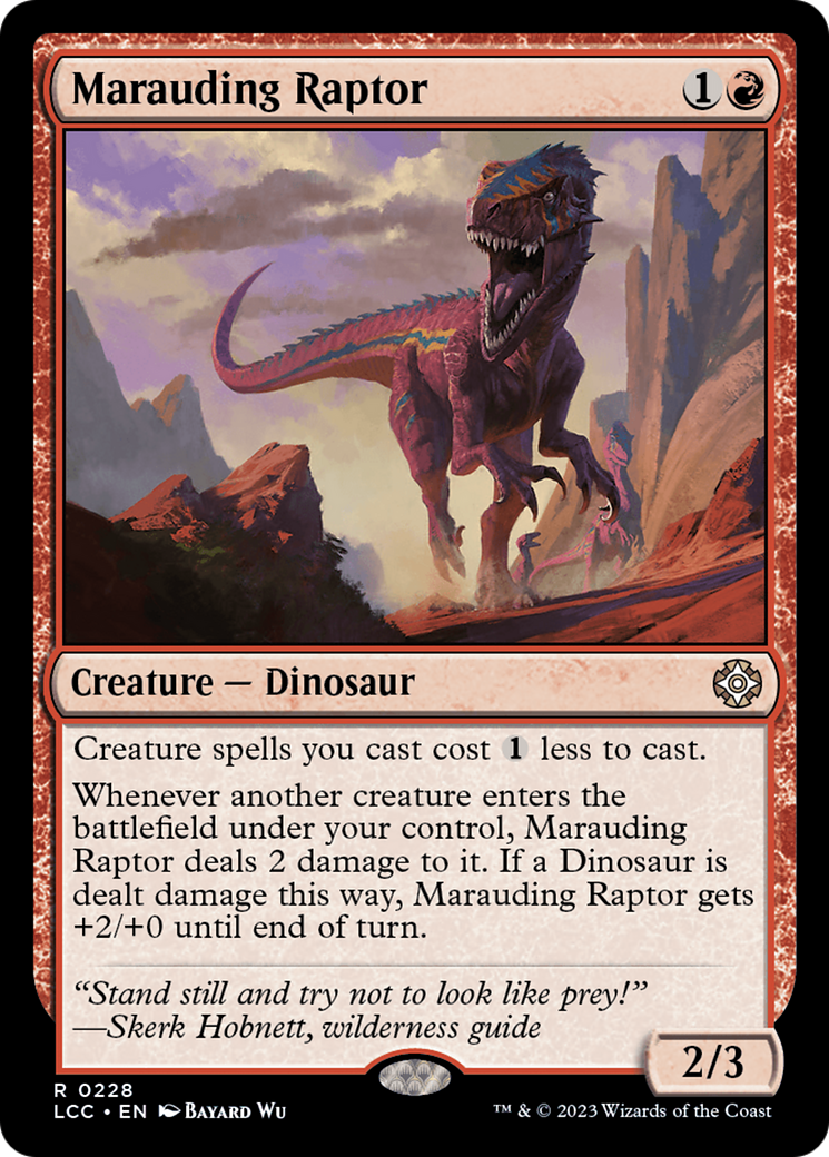 Marauding Raptor [The Lost Caverns of Ixalan Commander] | Exor Games Bridgewater