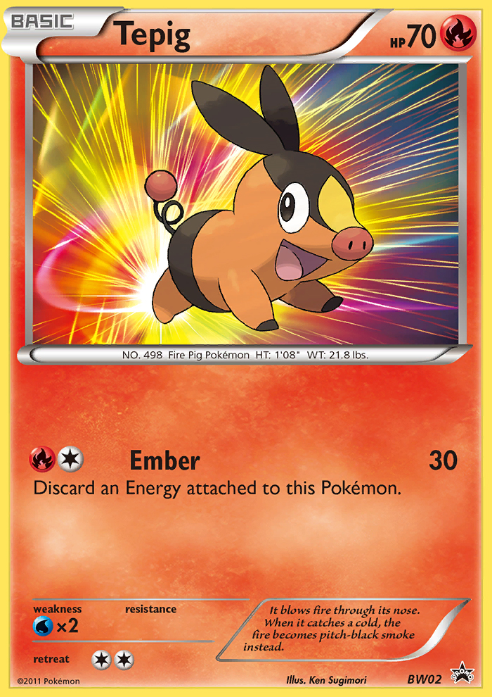 Tepig (BW02) [Black & White: Black Star Promos] | Exor Games Bridgewater