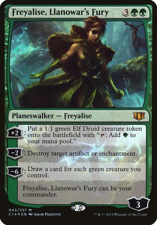 Freyalise, Llanowar's Fury (Commander 2014) [Commander 2014 Oversized] | Exor Games Bridgewater