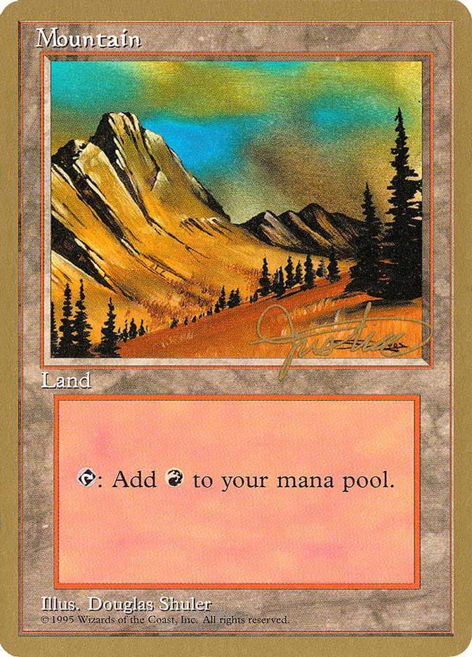 Mountain (mj375) (Mark Justice) [Pro Tour Collector Set] | Exor Games Bridgewater