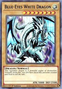 Blue-Eyes White Dragon (Green) [LDS2-EN001] Ultra Rare | Exor Games Bridgewater