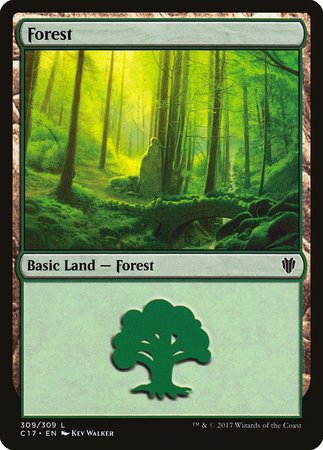 Forest (309) [Commander 2017] | Exor Games Bridgewater