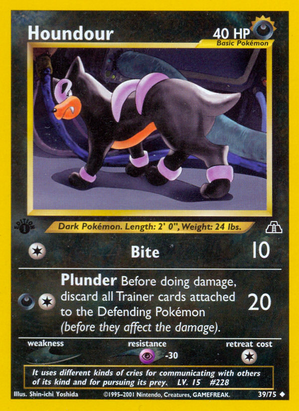 Houndour (39/75) [Neo Discovery 1st Edition] | Exor Games Bridgewater