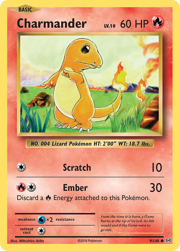 Charmander (9/108) [XY: Evolutions] | Exor Games Bridgewater