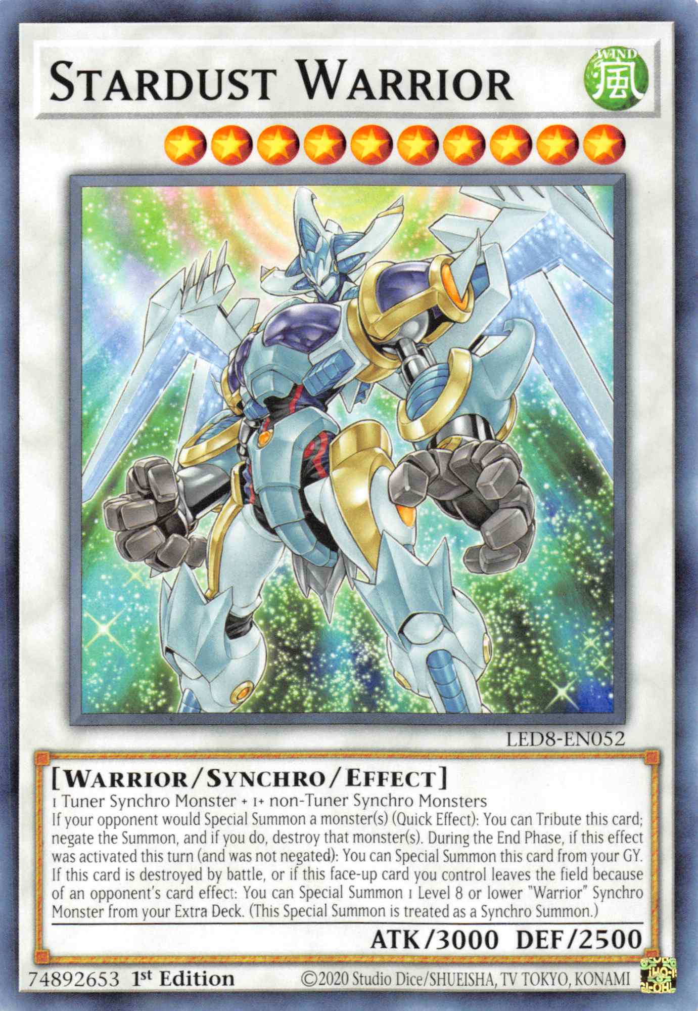 Stardust Warrior [LED8-EN052] Common | Exor Games Bridgewater