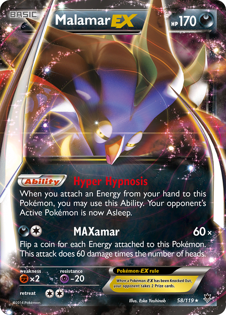 Malamar EX (58/119) [XY: Phantom Forces] | Exor Games Bridgewater