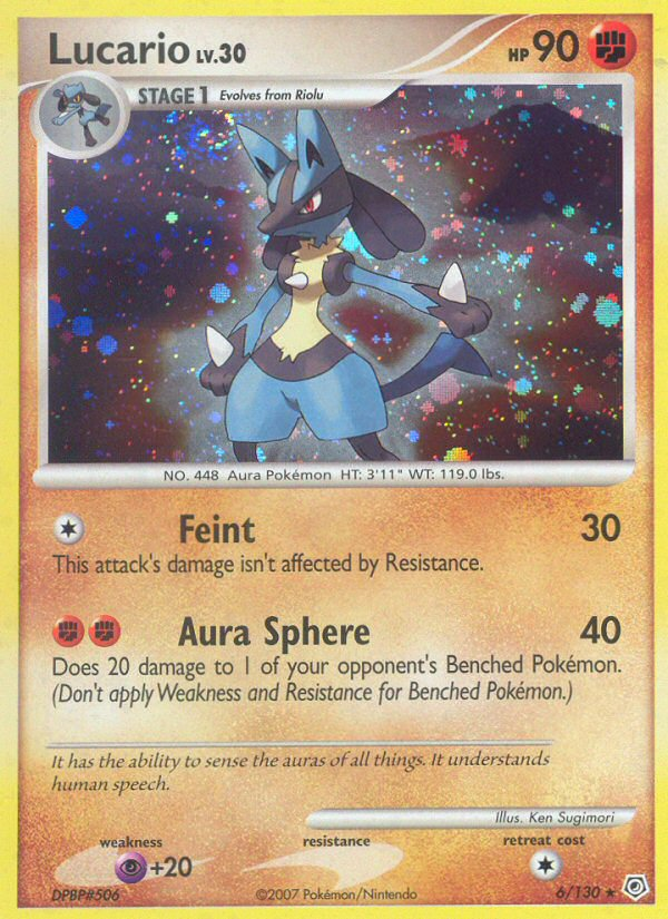 Lucario (6/130) [Diamond & Pearl: Base Set] | Exor Games Bridgewater