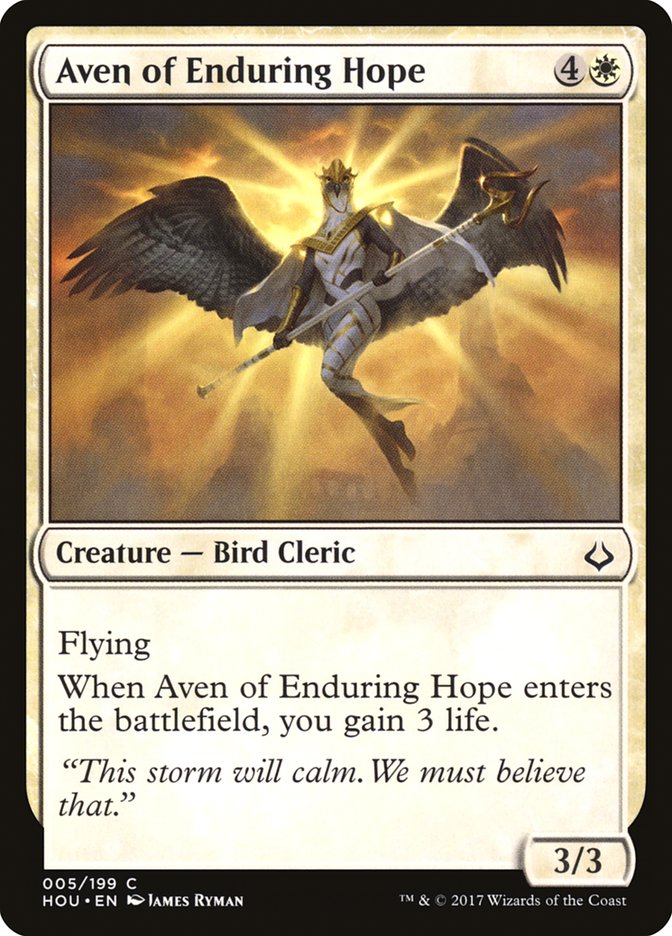 Aven of Enduring Hope [Hour of Devastation] | Exor Games Bridgewater