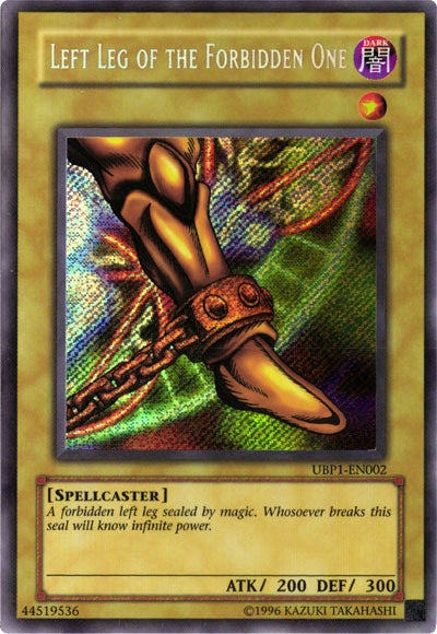 Left Leg of the Forbidden One [UBP1-EN002] Secret Rare | Exor Games Bridgewater