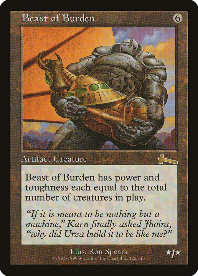 Beast of Burden [Urza's Legacy] | Exor Games Bridgewater