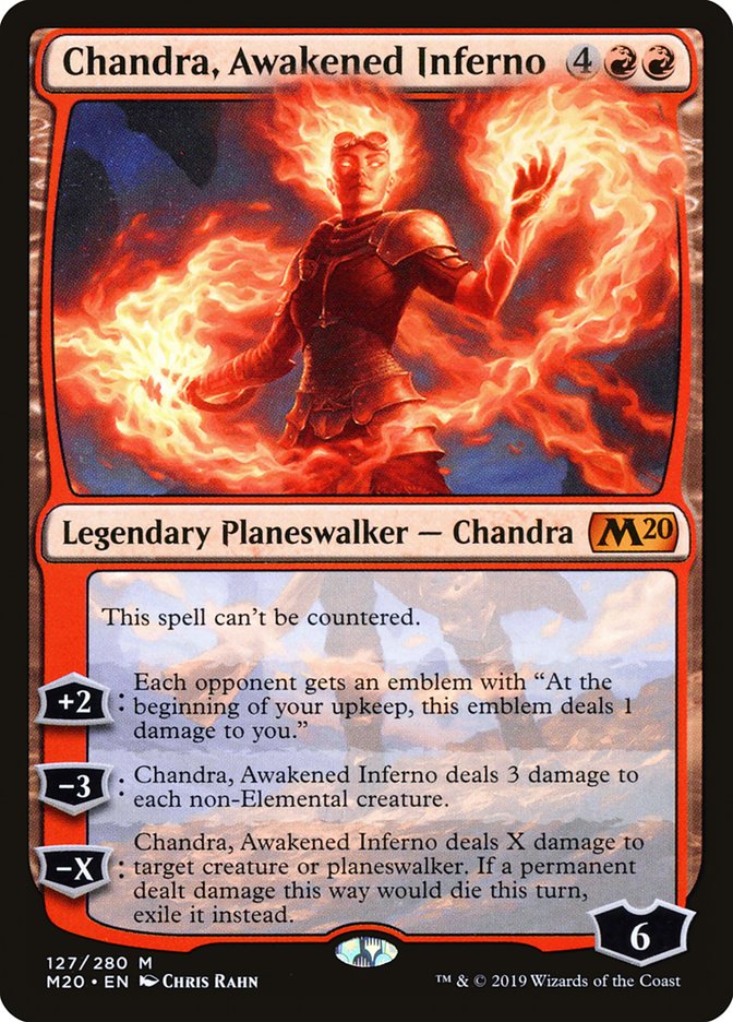 Chandra, Awakened Inferno [Core Set 2020] | Exor Games Bridgewater