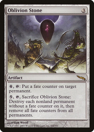 Oblivion Stone [Mirrodin] | Exor Games Bridgewater